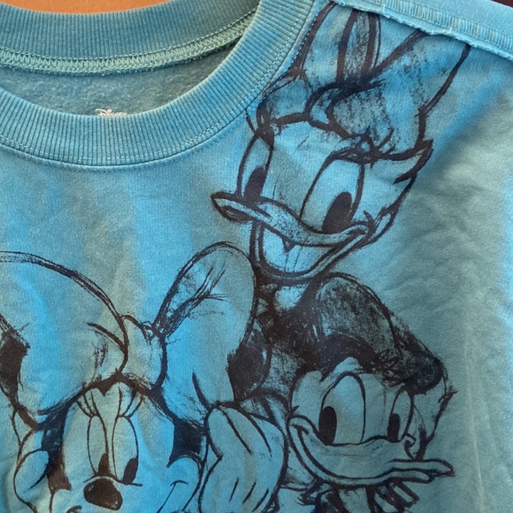 Disney Mickey and Friends green/blue characters sweatshirt L - Picture 3 of 6